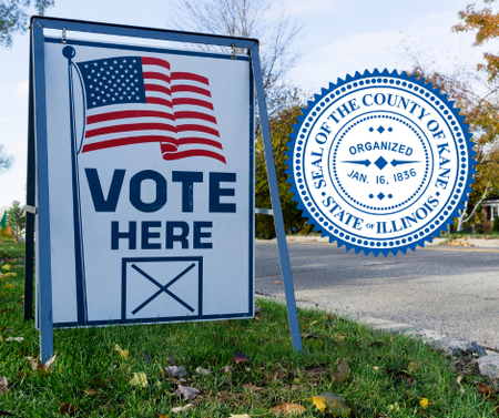 Voting options in Kane County