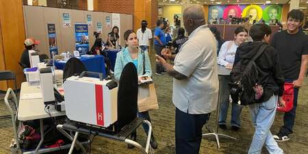 Demo of election equipment