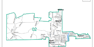 Boundaries of Kane County Board District 2