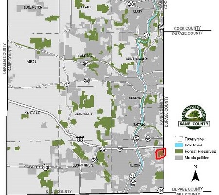 Map of Arlene Shoemaker Forest Preserve