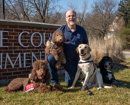 Reunion of the Dogs Kane County Employee Blair Peters has Worked With