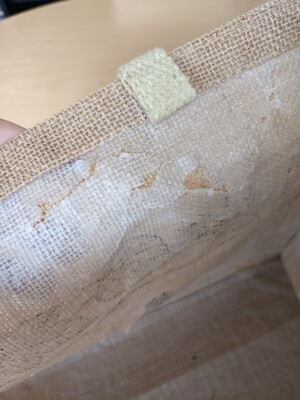 natural fiber reusable bag