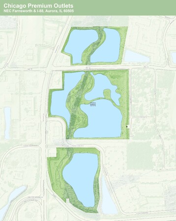 75-acre wetland mitigation area constructed in 2003 during the development of Chicago Premium Outlets.