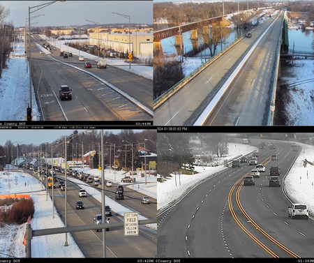Camera shots of Kane County Roadways