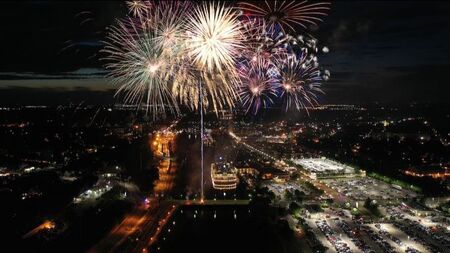 Fireworks over Elgin/Photo from City of Elgin News Release 