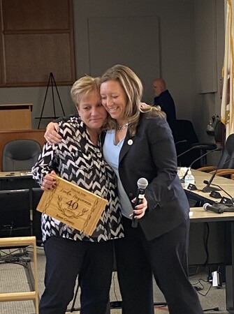 Linda Hagemann honored for 41 years of service to the Kane County State's Attorney's Office 