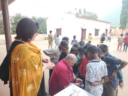 Group picture taken at the mission in India