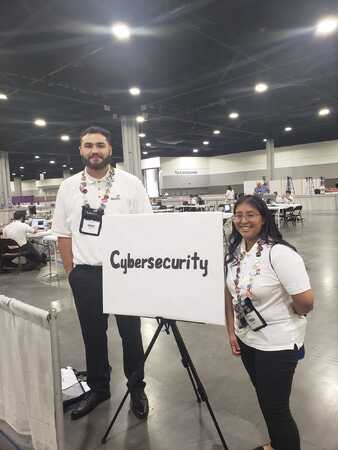 The Cybersecurity team of Bryant Velasco of Streamwood and Debora Culajay of Elgin placed eighth in the nation.