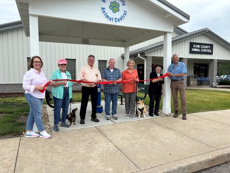 Ribbon-cutting at Kane County Animal Control on June 8