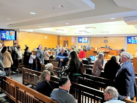 Picture of the people who attended the DUI Court graduation 