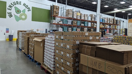 Food donated or purchased by the Northern Illinois Food Bank 