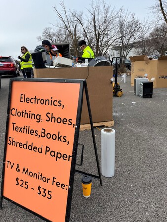 More than a thousand vehicles passed through the first recycling event of 2026