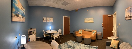 The newly renovated victim/witness waiting room 