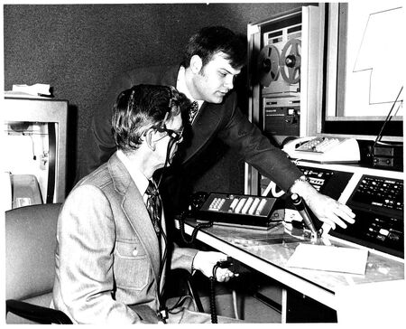 Former Left To Right:                     Batavia Mayor Bob Brown and Tri-Com Executive Director Jerry Bleck in 1976