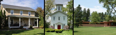 Benjamin George House, LaFox School House, Muirhead Farmhouse