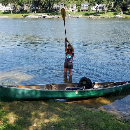 Jenni Schiavone paddled the full-length of the Fox River in September to promote river protection