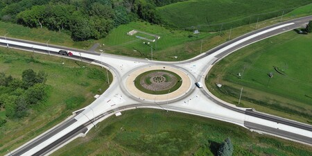 Roundabout in Kane County 