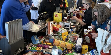 Hundreds of items were collected during the 25th Annual Kane County Farm Bureau Shopping Spree 