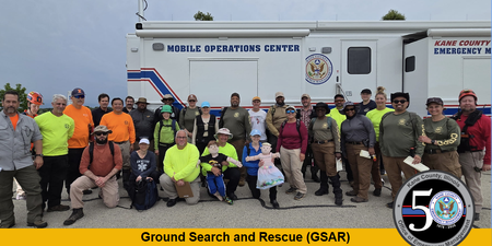 Volunteers during Search and Rescue training. 