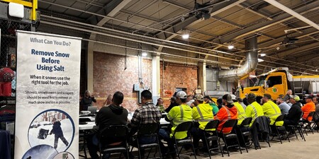 Around 30 snow plow operators and public works professionals gathered at KDOT for an annual workshop on safer, more efficient salt use.