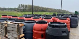 Rain barrels and compost bins will be available again for a limited time only through a special spring sale. 