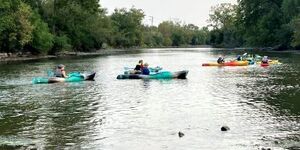 Paddling down the Fox River is just one of many outdoor activities you can enjoy during the Labor Day holiday weekend. 