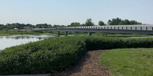 The RiverEdge Park Pedestrian Bridge in Aurora has been named 'Best Project' in Landscape & Urban Development.
