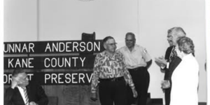 Gunnar Anderson in 1978 as a 20-arce parcel preserve in Geneva was named after him