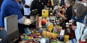 Hundreds of items were collected during the 25th Annual Kane County Farm Bureau Shopping Spree 