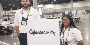 The Cybersecurity team of Bryant Velasco of Streamwood and Debora Culajay of Elgin placed eighth in the nation.