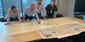 Kane County’s Deputy Director of Transportation Tom Rickert (far right) participated in a Study Tour as part of a contingent representing the Chicago Metro Chapter of the American Public Works Association (APWA).